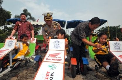 Yayasan AHM dan IATSS Alumni Indonesia Kampanye Road Safety di Usia Dini 